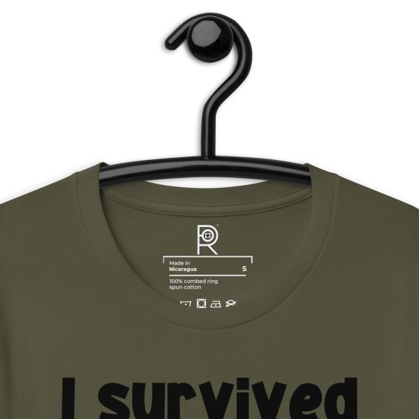 R - I Survived The Portland War Zone And All I Got Was Gassed By ICE And This T-shirt Dark Style Unisex T-shirt - Image 7