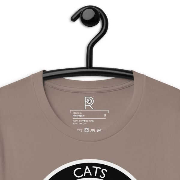 R - Cats Against Fascism Dark Style Unisex T-shirt - Image 20