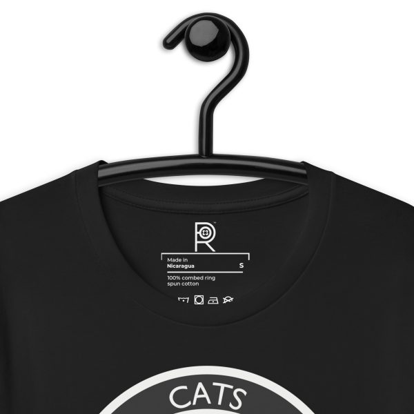 R - Cats Against Fascism Dark Style Unisex T-shirt - Image 4