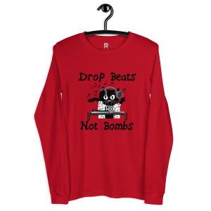 R - Drop Beats Not Bombs Light Style Unisex Long Sleeve Tee