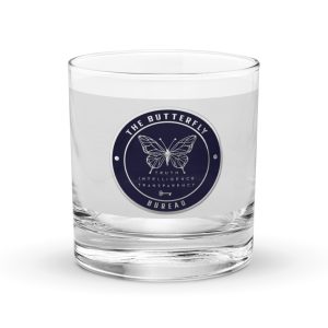 THE BUTTERFLY BUREAU Rocks Glass - Whisper Grey