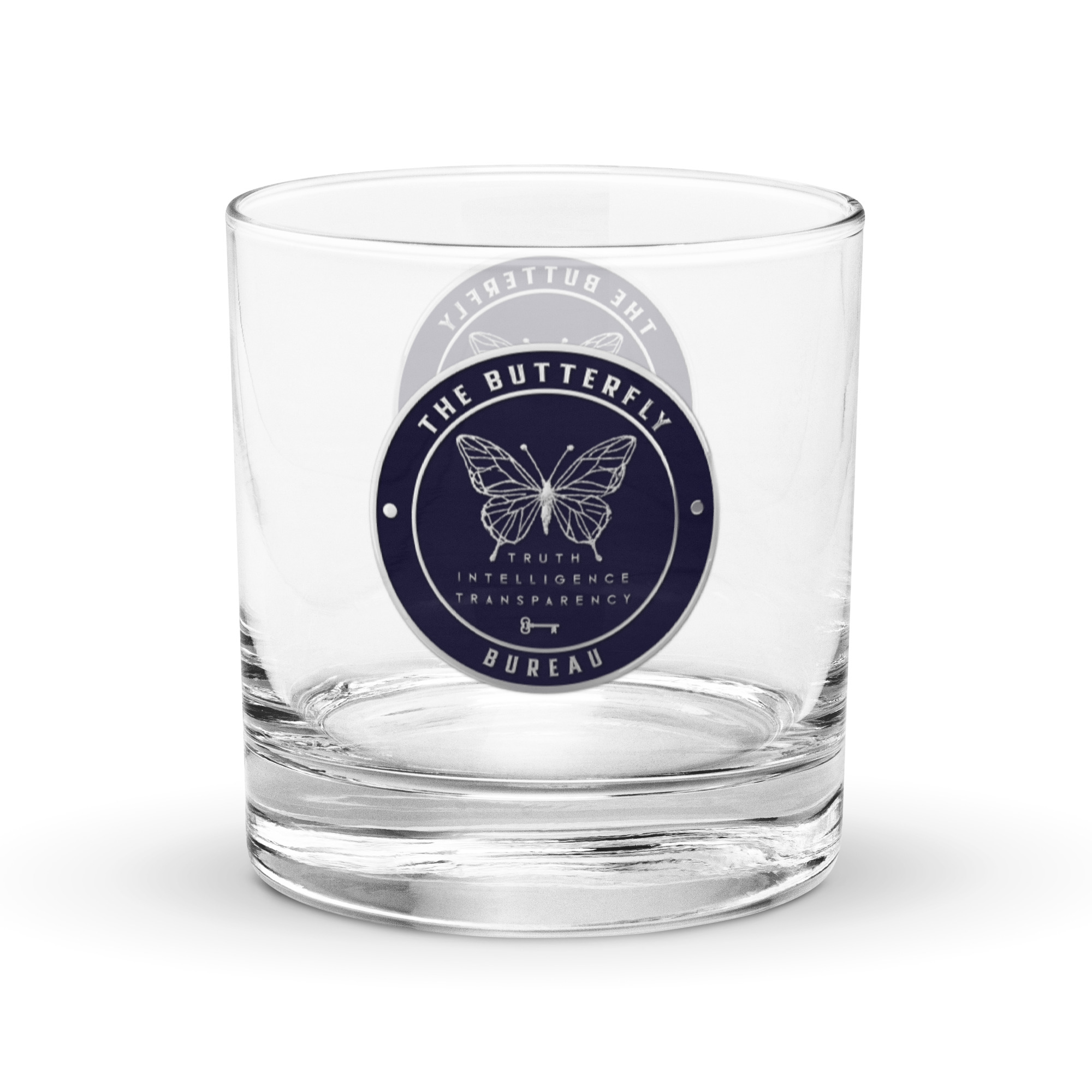 THE BUTTERFLY BUREAU Rocks Glass