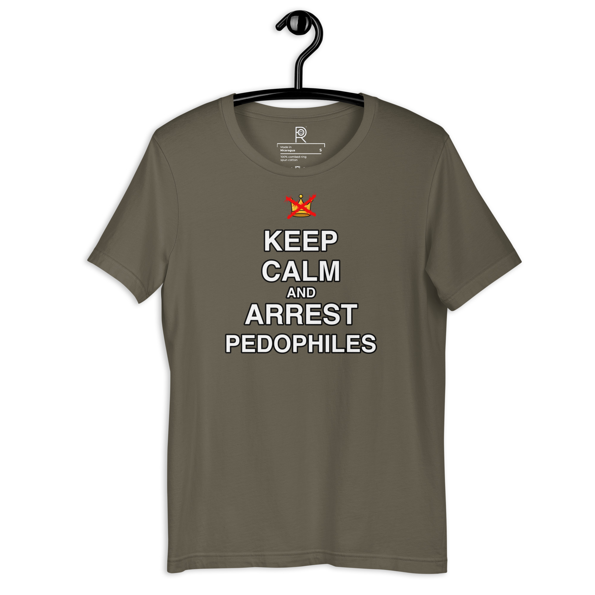 R - Keep Calm And Arrest Pedophiles Dark Style Unisex T-shirt - Image 29