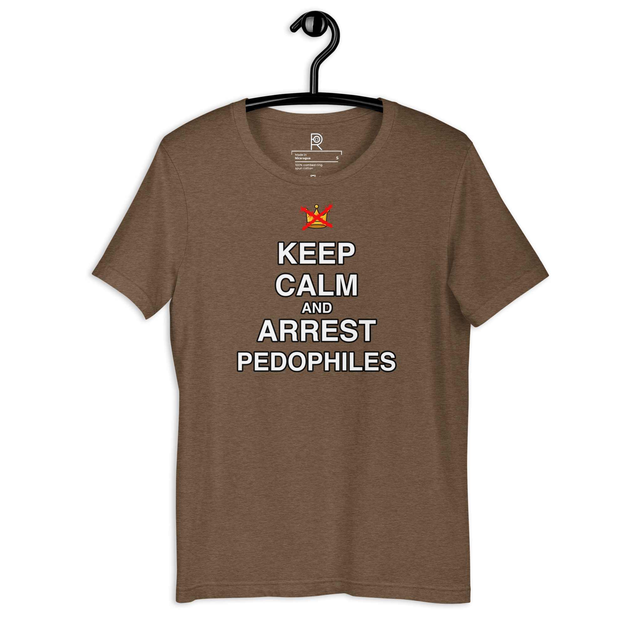 R - Keep Calm And Arrest Pedophiles Dark Style Unisex T-shirt - Image 27