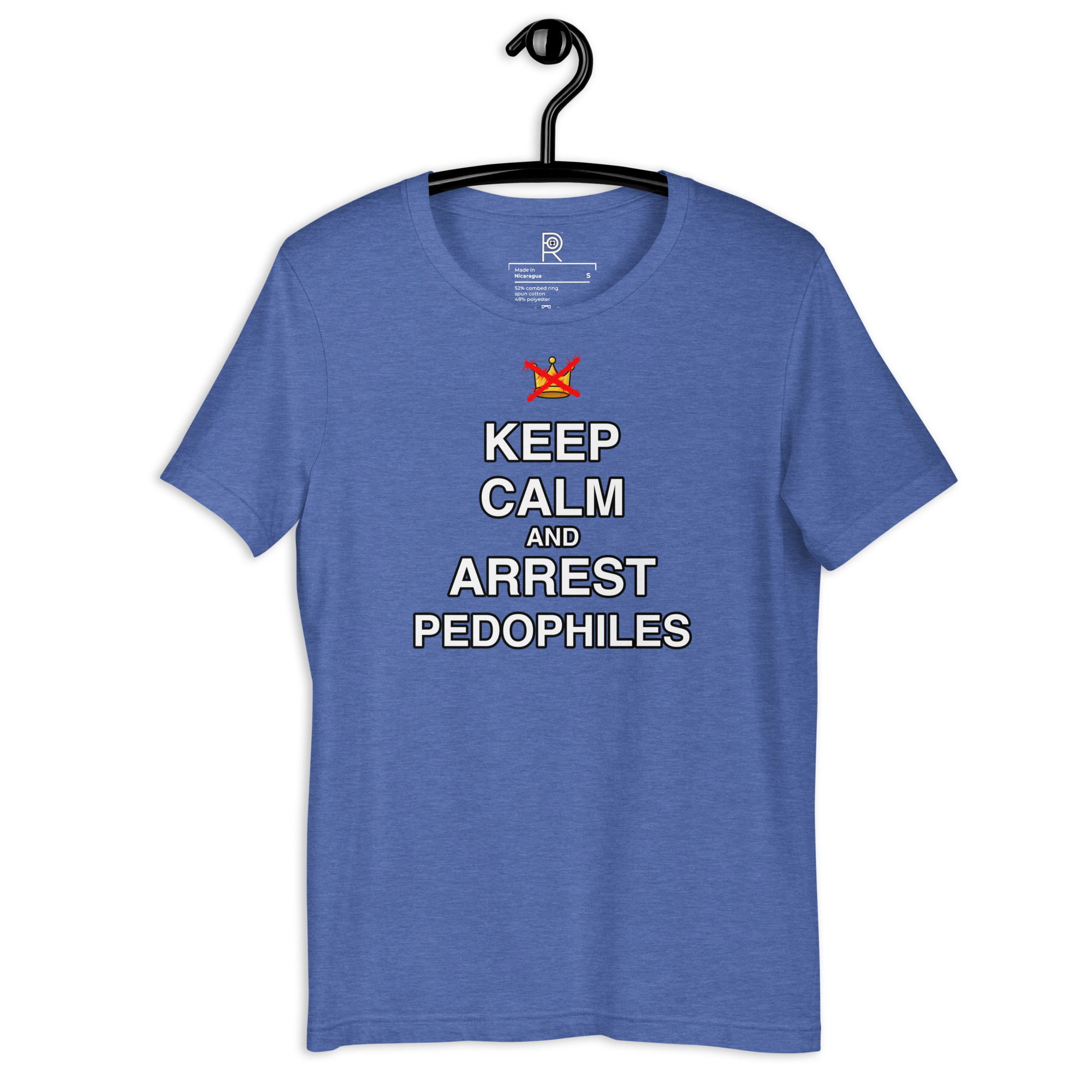 R - Keep Calm And Arrest Pedophiles Dark Style Unisex T-shirt - Image 35