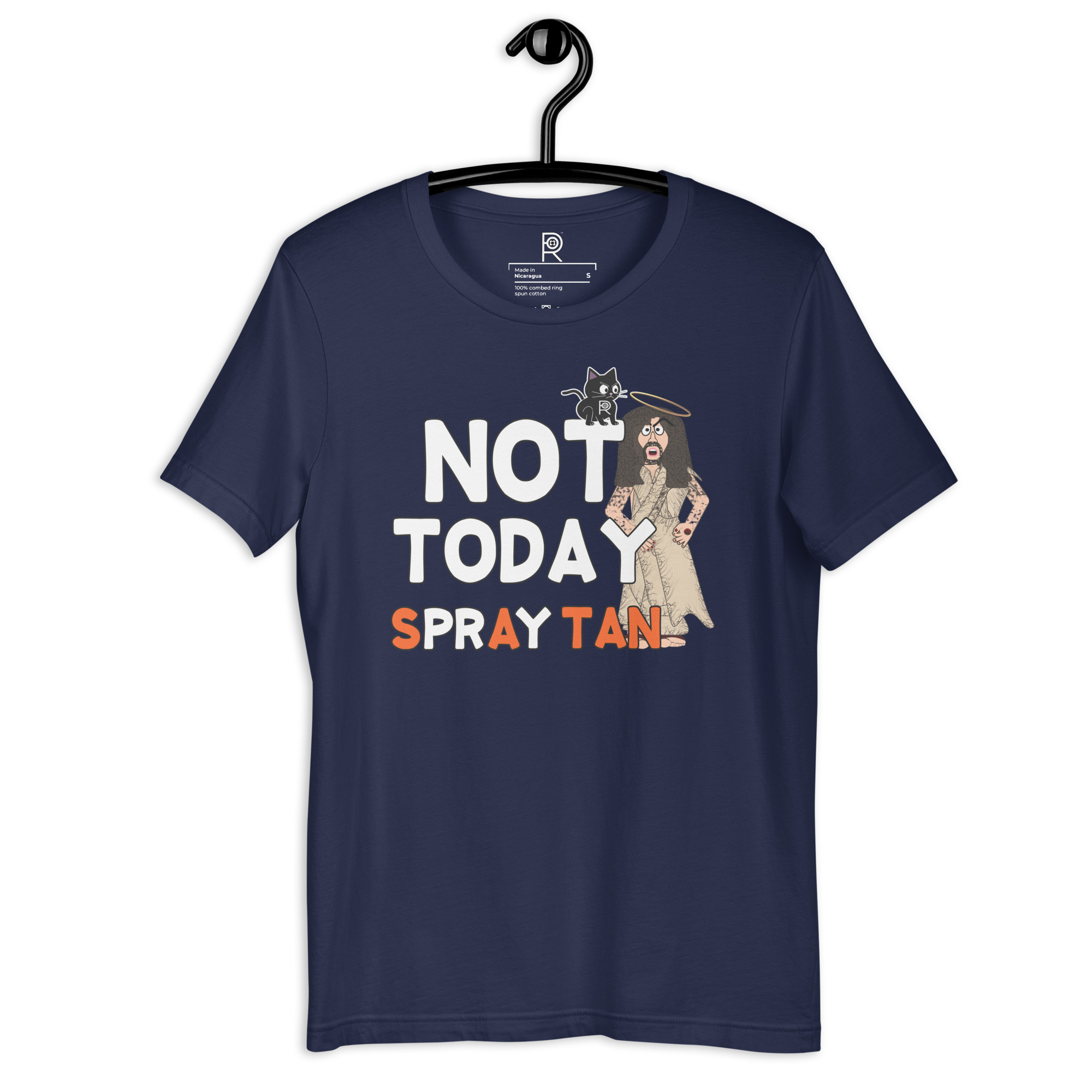 R - Not Today Spray Tan Dark Style Unisex T-shirt - Image 14