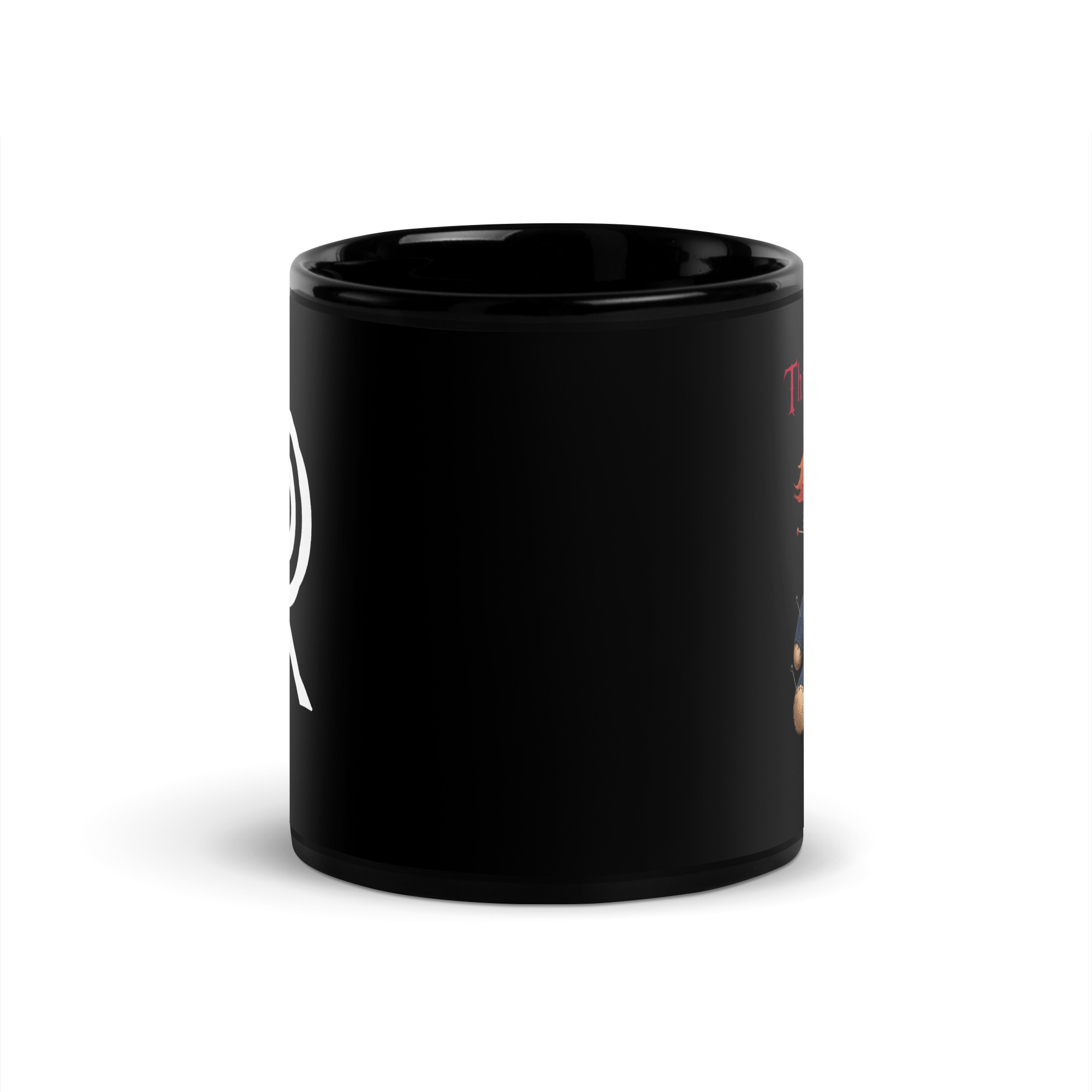 R - Thinking Of You - Style 1 - Black Glossy Mug - Image 3