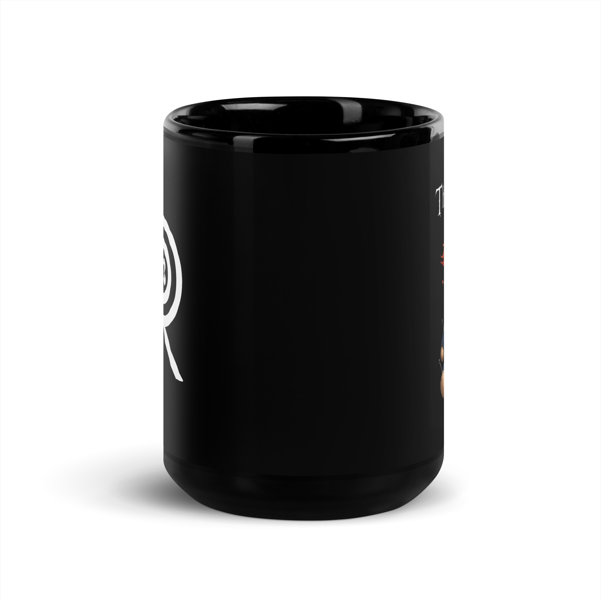 R - Thinking Of You - Style 2 - Black Glossy Mug - Image 6