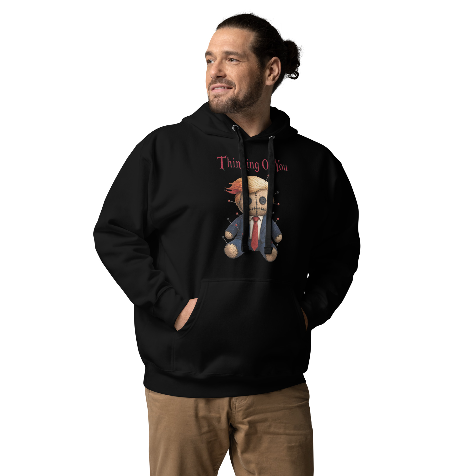 R - Thinking Of You - Style 1 - Dark Unisex Hoodie - Image 3
