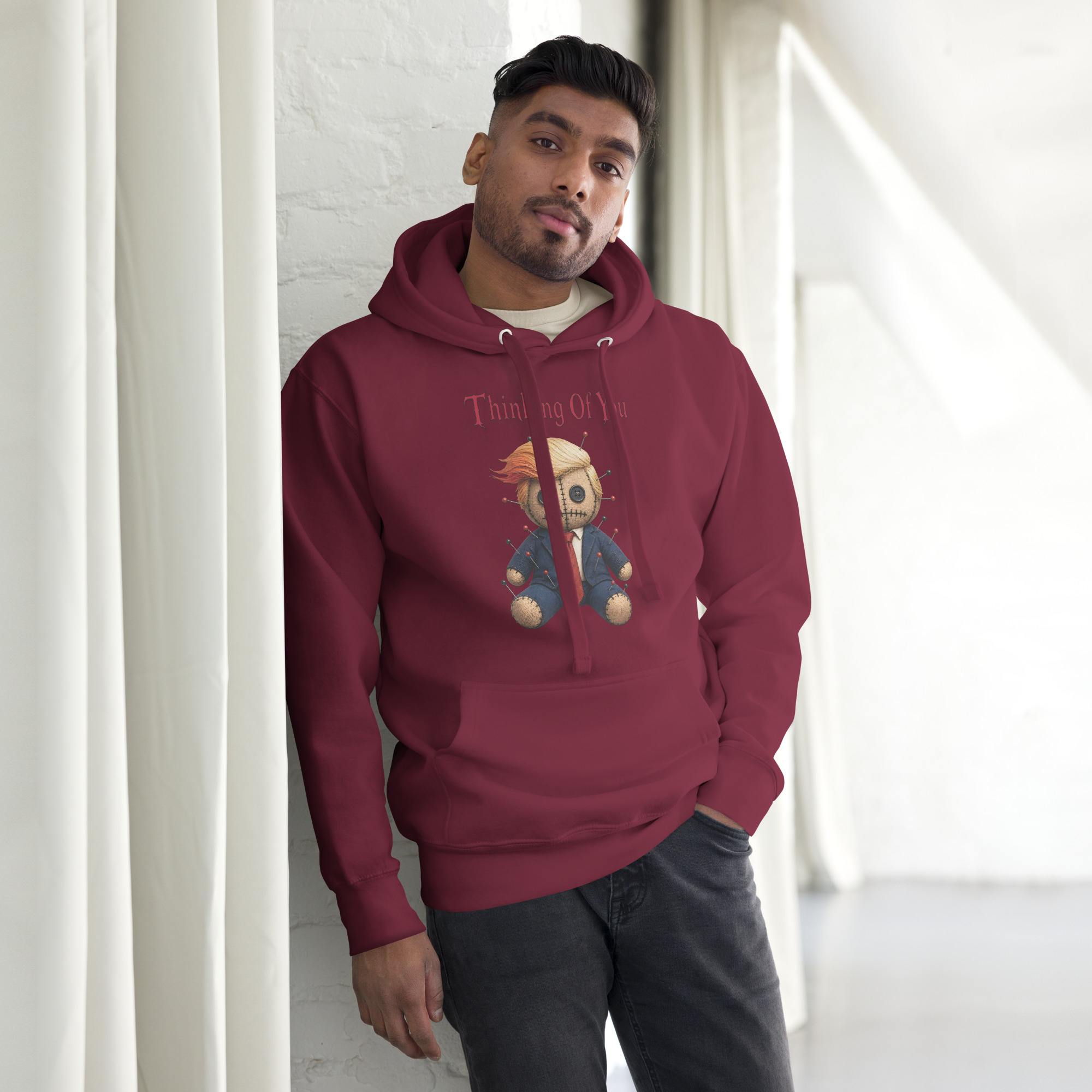 R - Thinking Of You - Style 1 - Dark Unisex Hoodie - Image 7