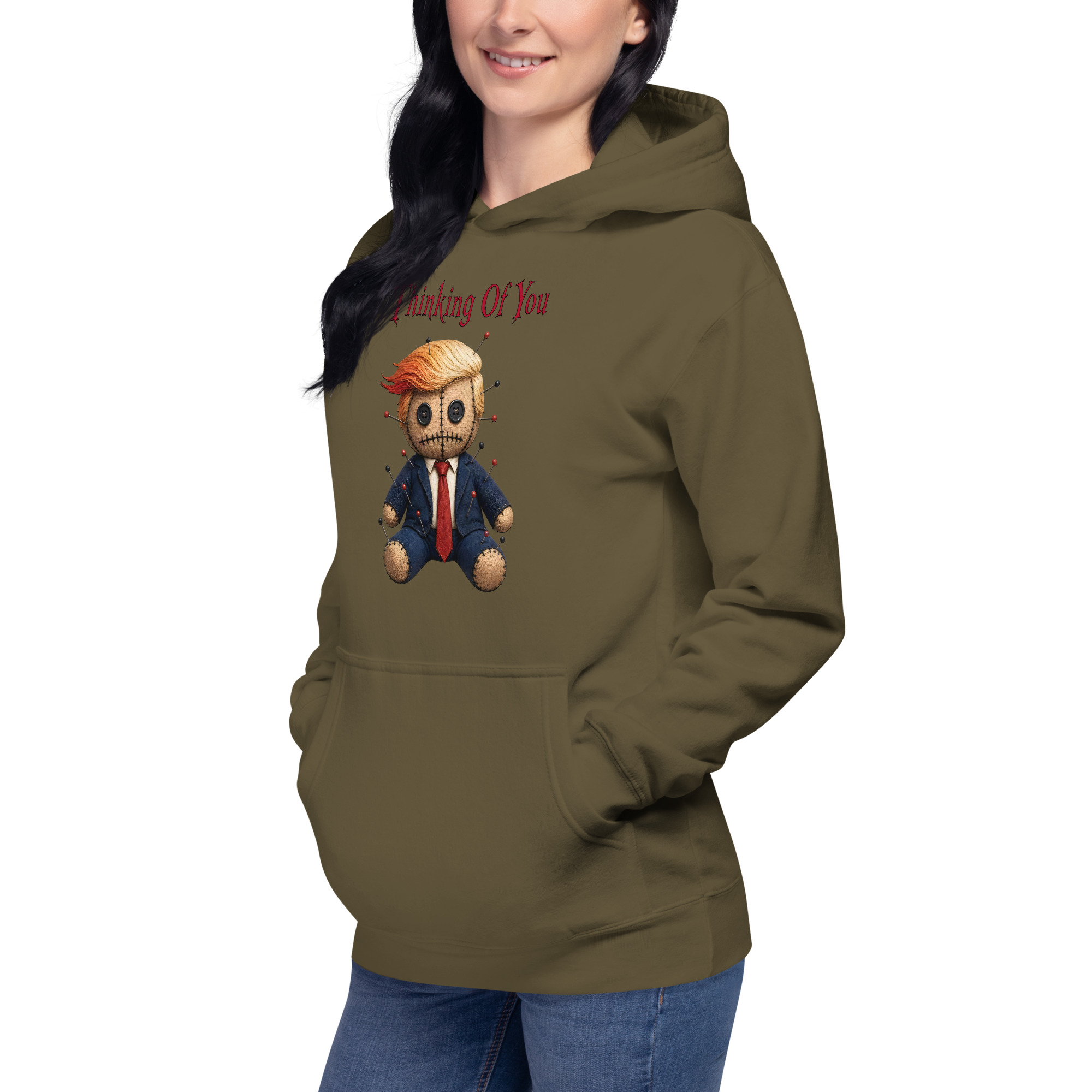 R - Thinking Of You - Style 1 - Dark Unisex Hoodie - Image 12