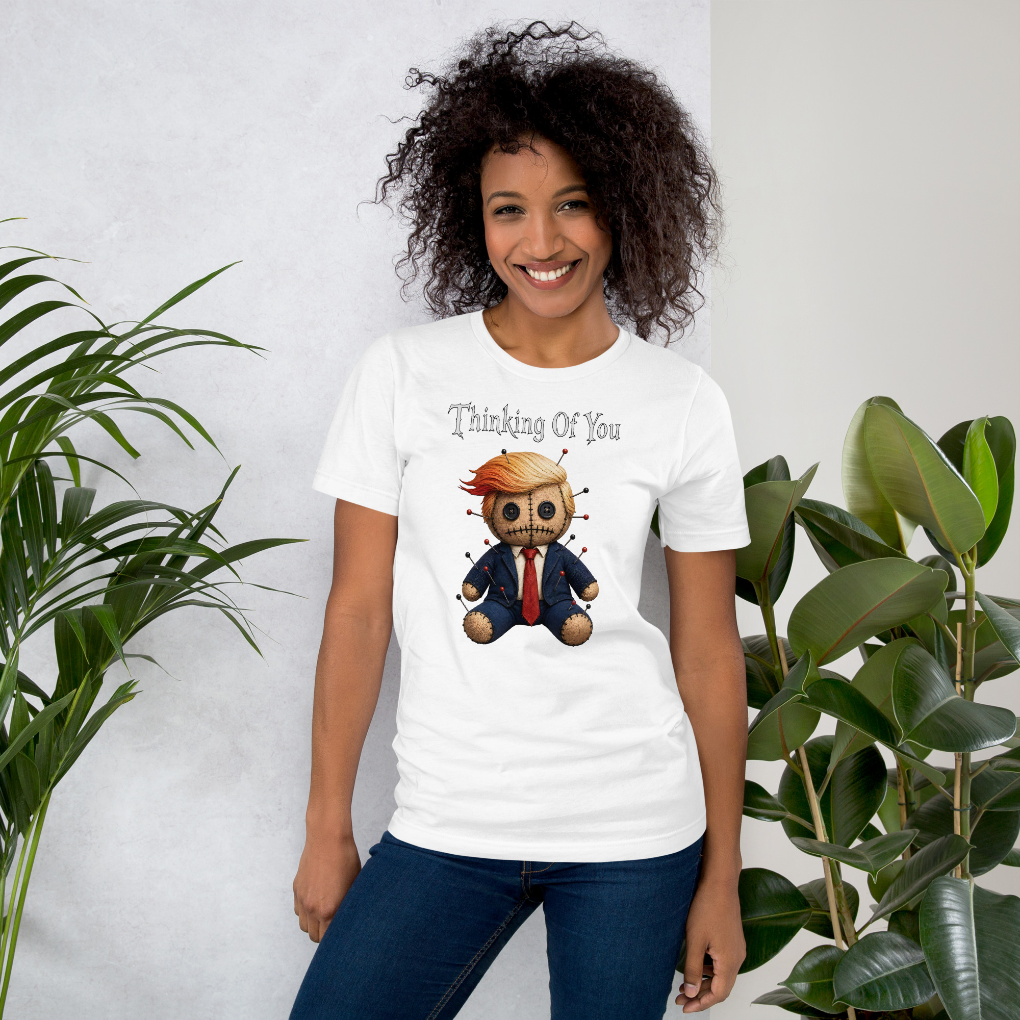 R - Thinking Of You - Style 2 - White Unisex T-shirt - Image 2