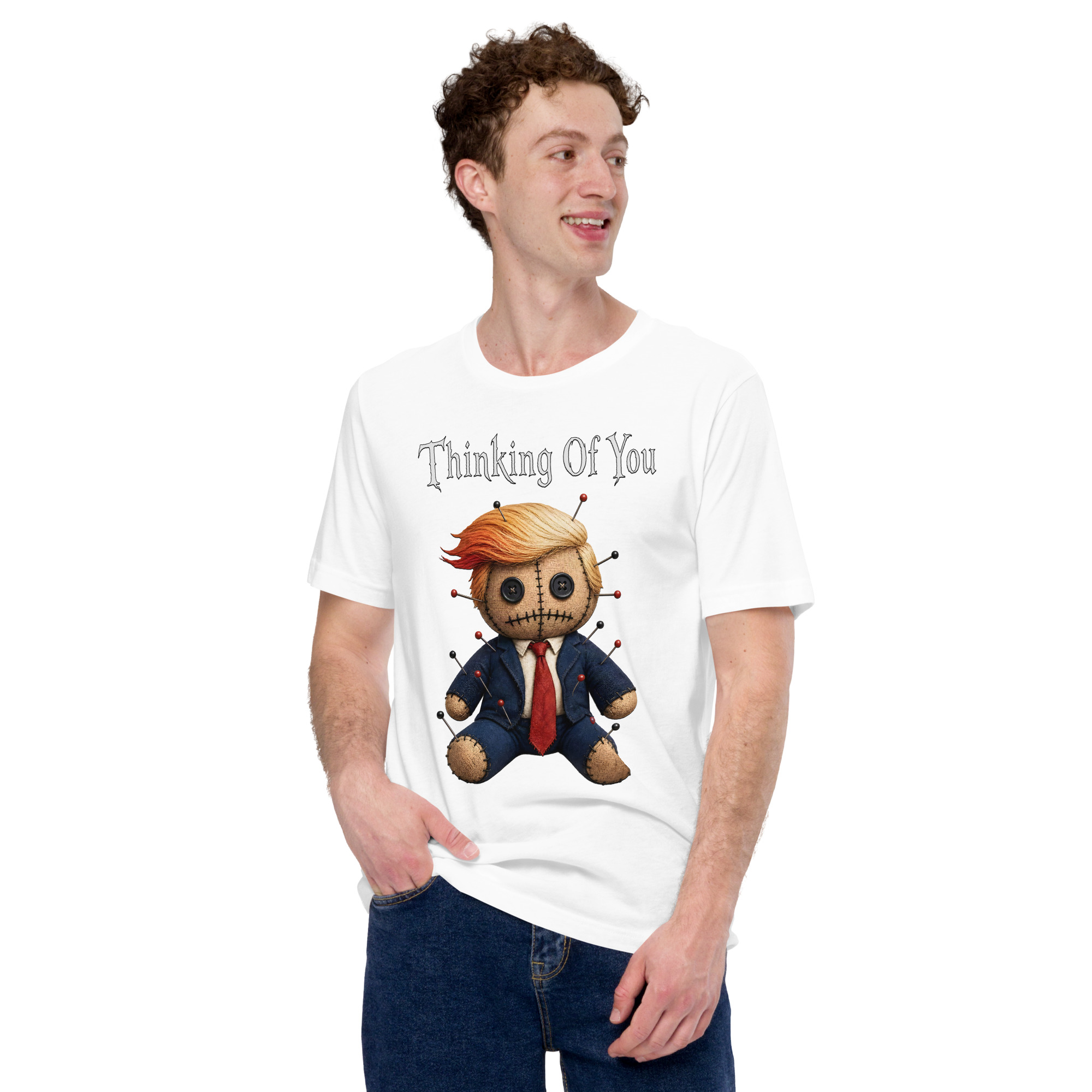 R - Thinking Of You - Style 2 - White Unisex T-shirt - Image 6