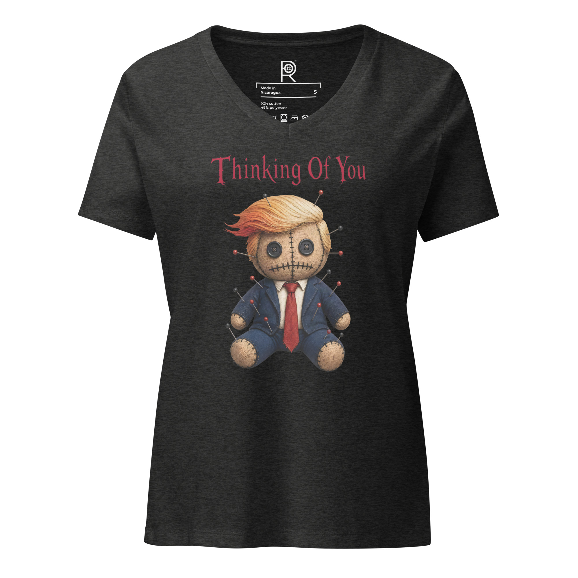 R - Thinking Of You - Style 1 - Women’s Relaxed V-neck T-shirt - Image 12