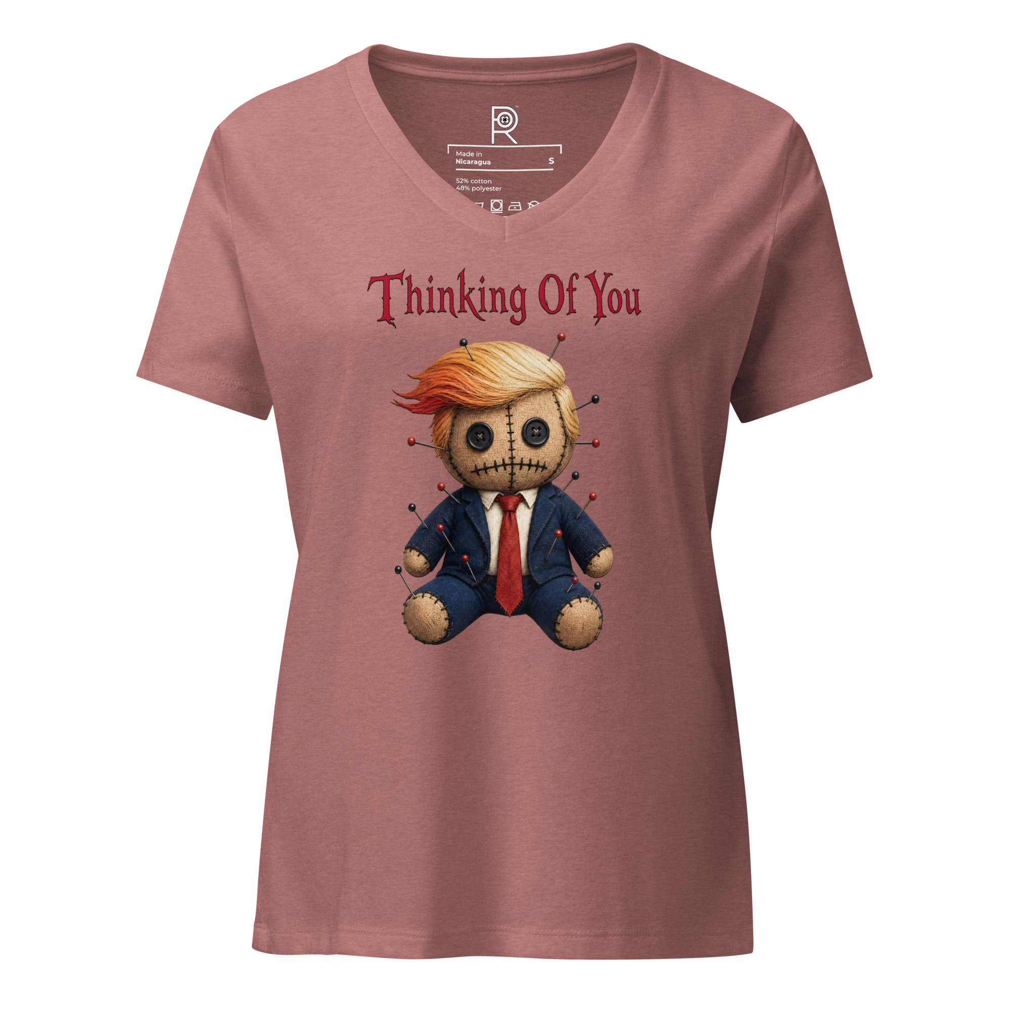 R - Thinking Of You - Style 1 - Women’s Relaxed V-neck T-shirt - Image 20