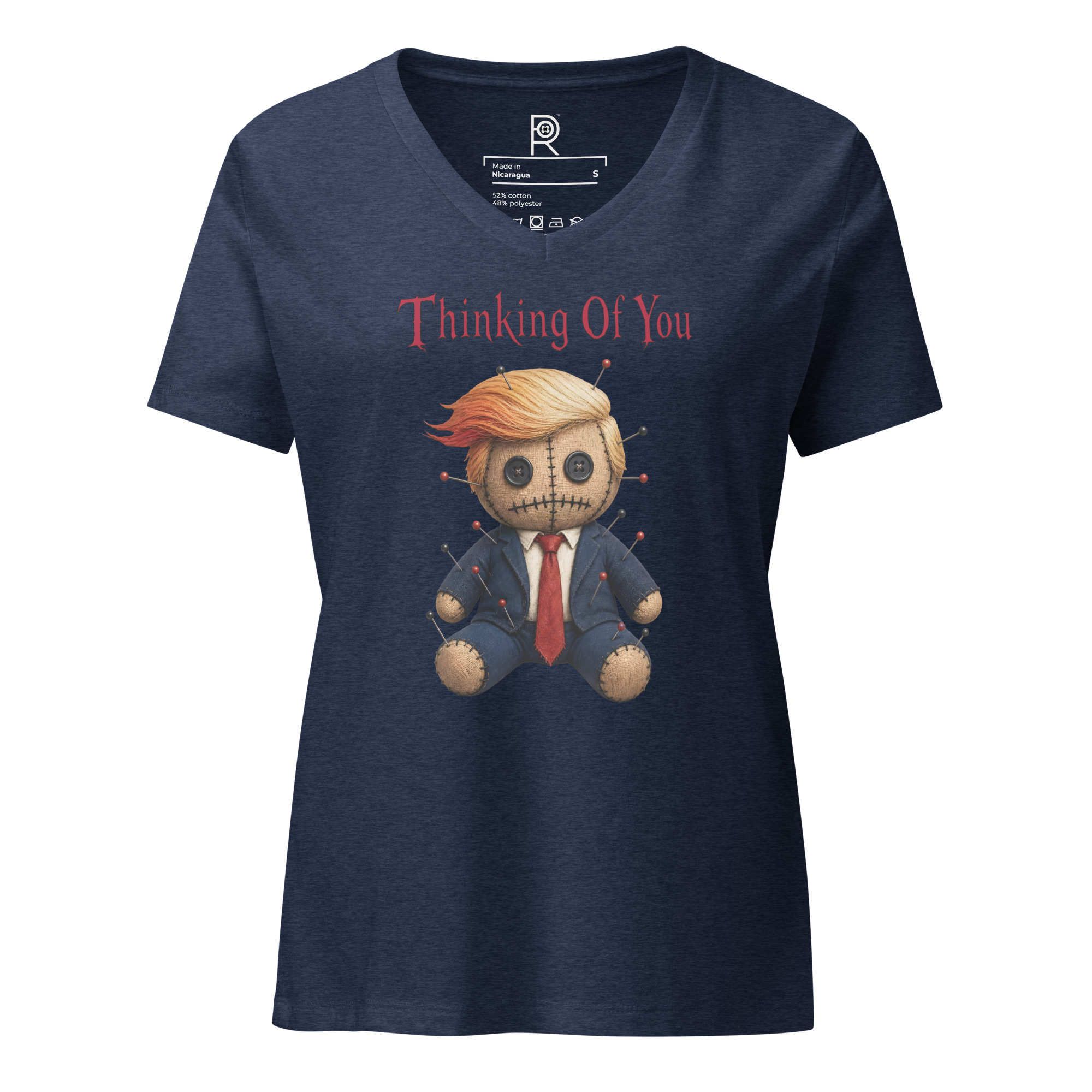 R - Thinking Of You - Style 1 - Women’s Relaxed V-neck T-shirt - Image 8