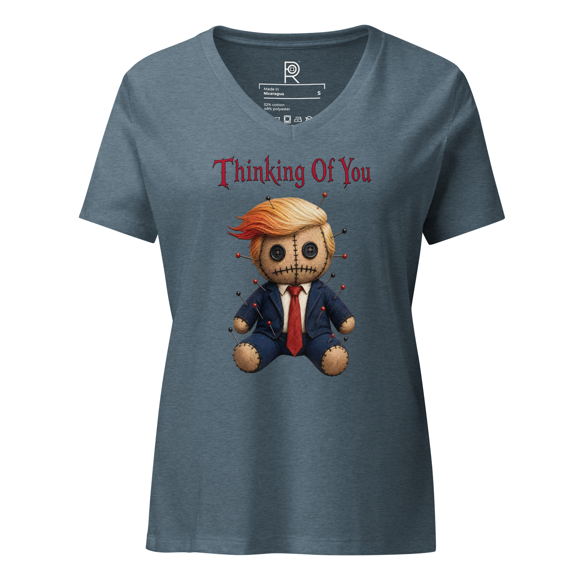 R - Thinking Of You - Style 1 - Women’s Relaxed V-neck T-shirt - Image 16
