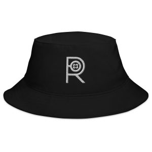 R - White And Black Outlined Unisex Bucket Hat