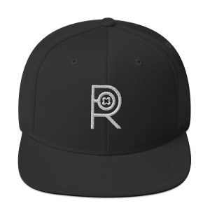 R - White And Black Outlined Unisex Snapback Hat