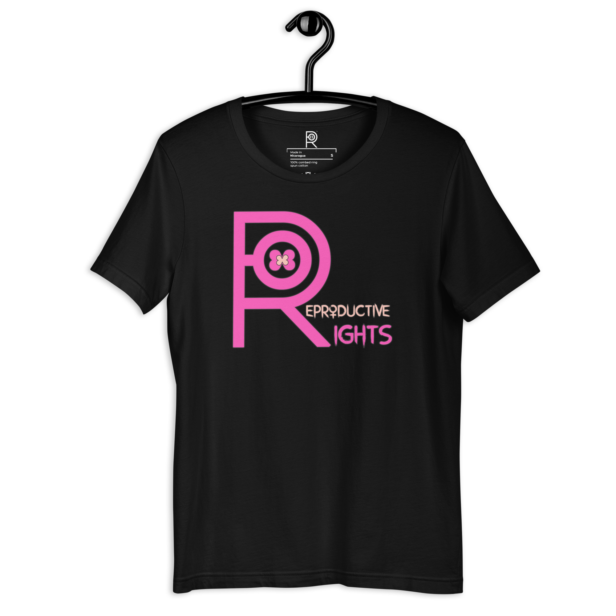 R - Reproductive Rights Black Unisex T-shirt