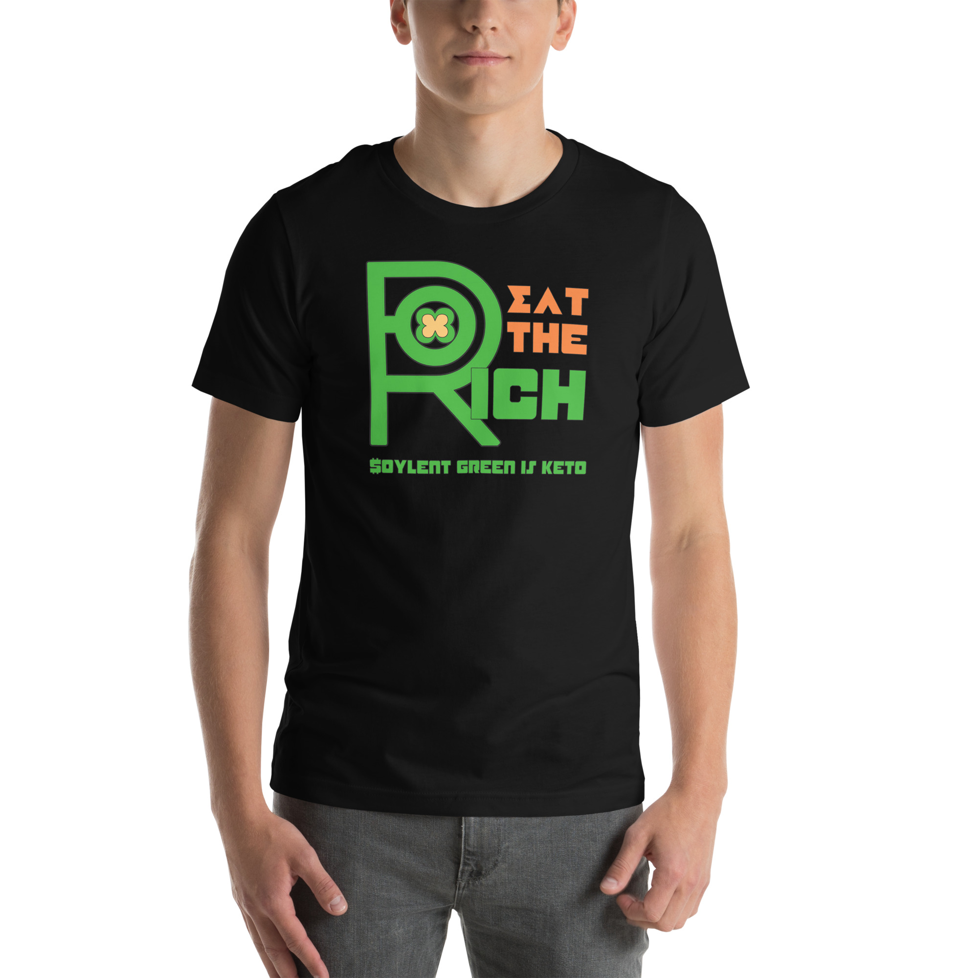 R - Eat The Rich Soylent Greene Is Keto Black Unisex T-shirt - Image 2