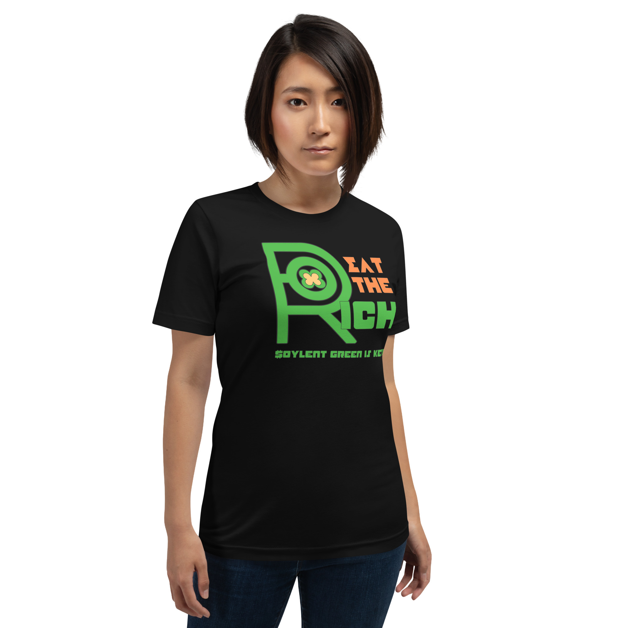R - Eat The Rich Soylent Greene Is Keto Black Unisex T-shirt - Image 3