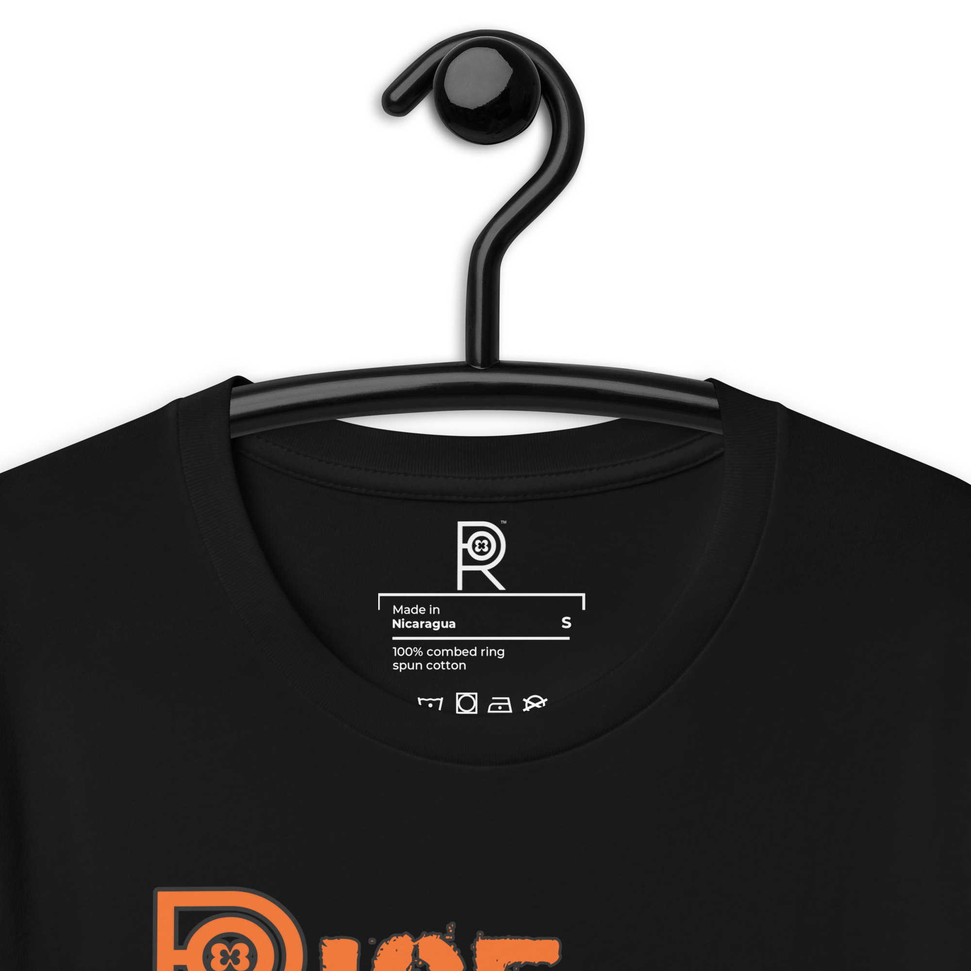 R - Rise Resist Revolt Orange And Black Dark Style Unisex T-shirt - Image 21