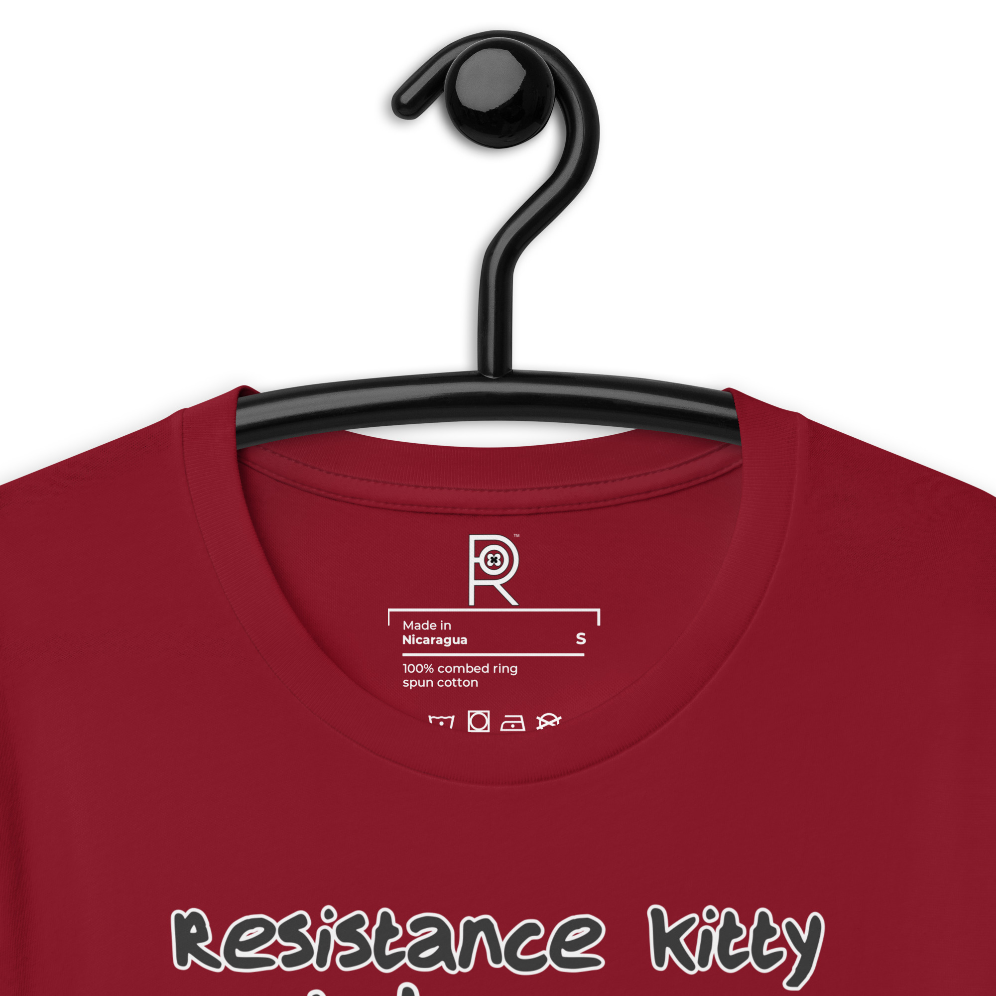 R - Resistance Kitty Is Judging Your Love Of Fascism Dark Style Unisex T-shirt - Image 24