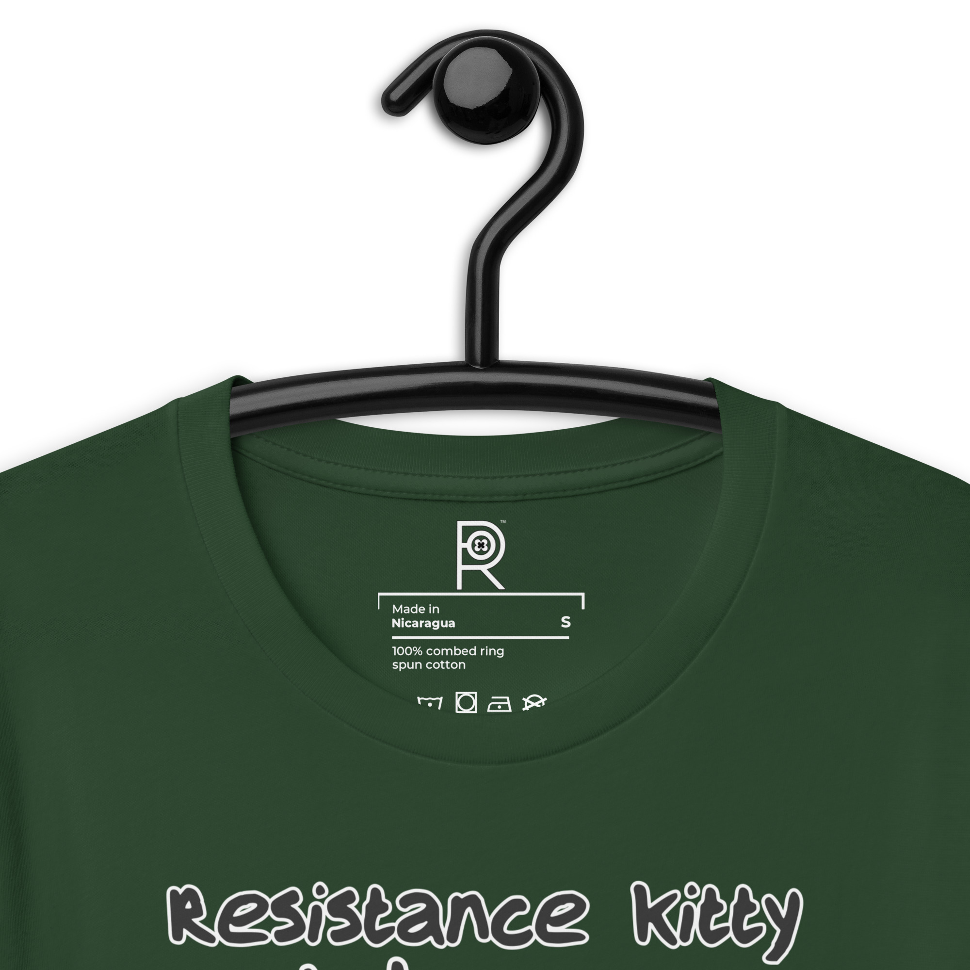 R - Resistance Kitty Is Judging Your Love Of Fascism Dark Style Unisex T-shirt - Image 33