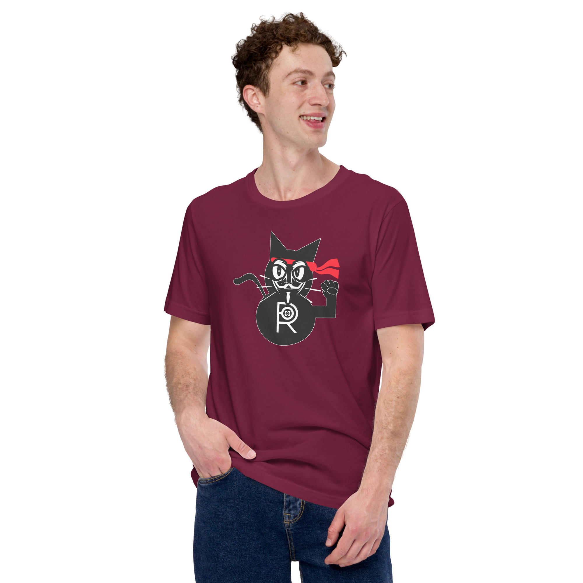 R - Revolutionary Kitty Dark Style Unisex T-shirt - Image 11