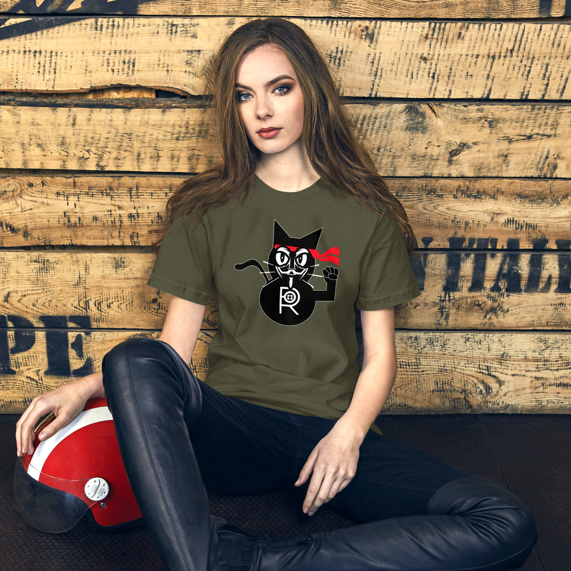 R - Revolutionary Kitty Dark Style Unisex T-shirt - Image 14