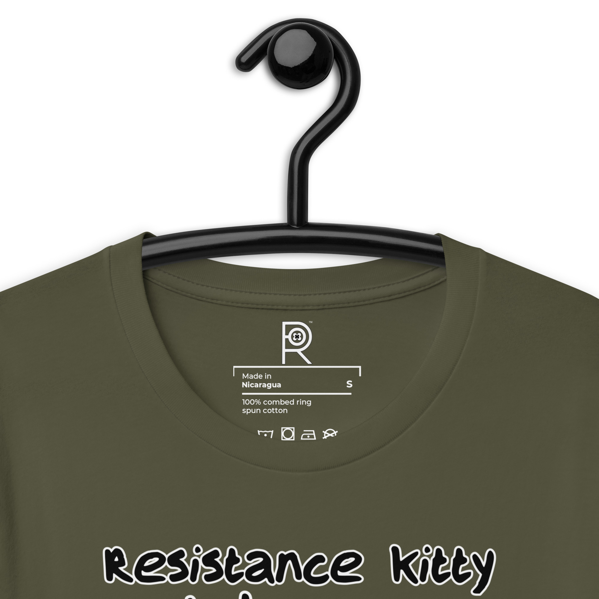 R - Resistance Kitty Is Judging Your Love Of Fascism Dark Style Unisex T-shirt - Image 39