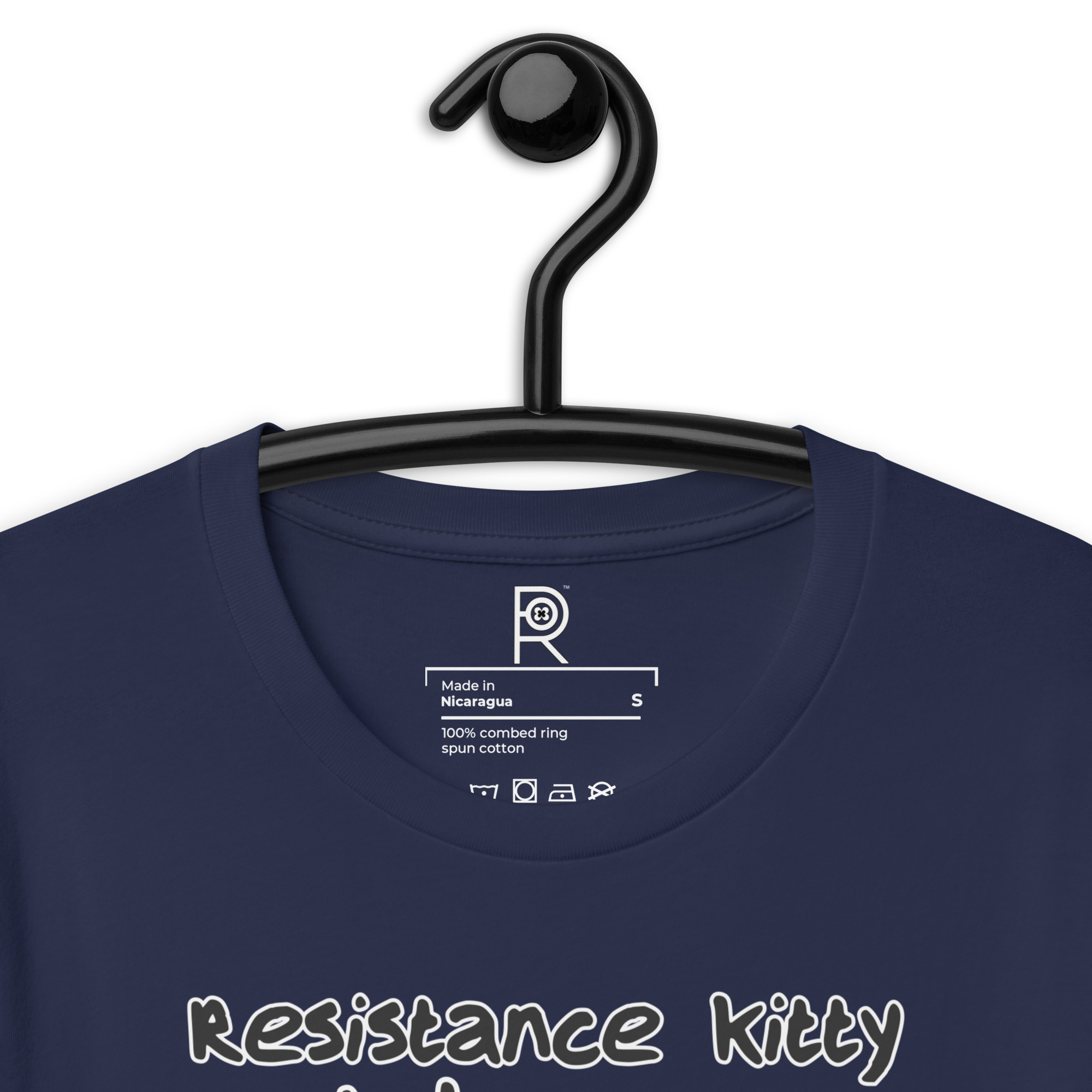 R - Resistance Kitty Is Judging Your Love Of Fascism Dark Style Unisex T-shirt - Image 21