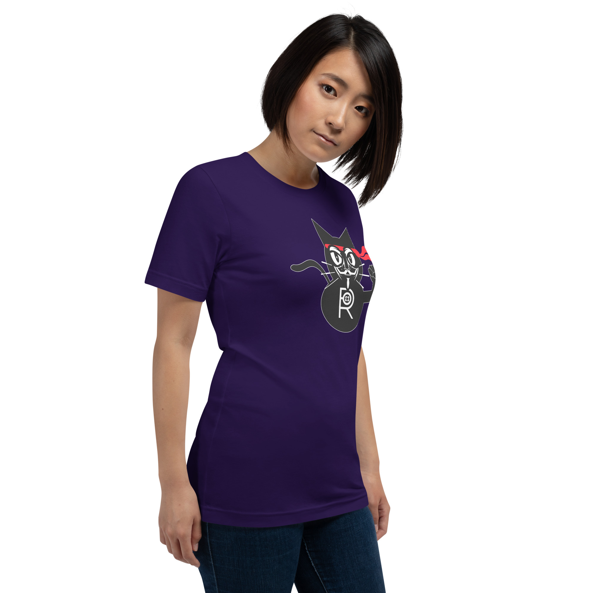 R - Revolutionary Kitty Dark Style Unisex T-shirt - Image 5
