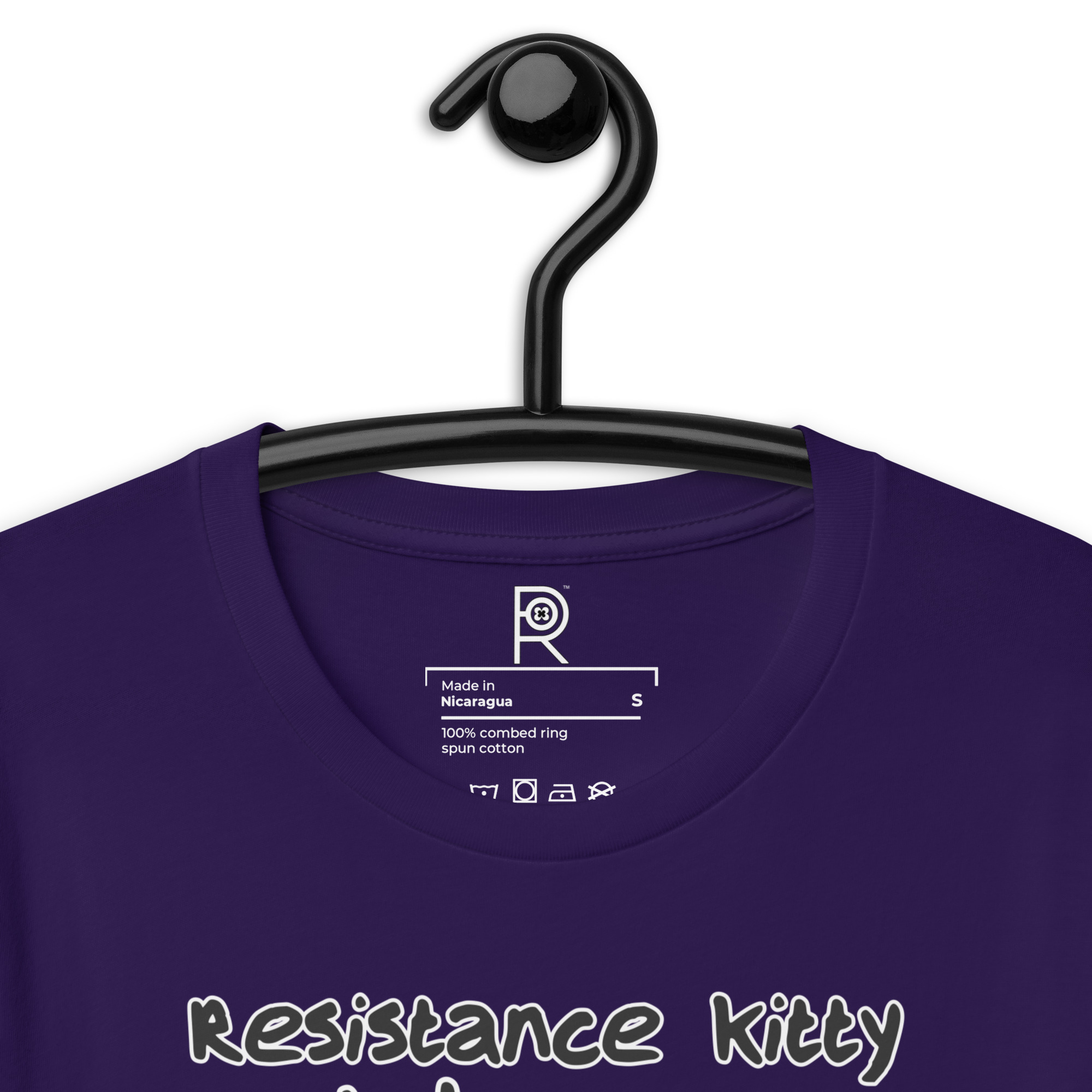 R - Resistance Kitty Is Judging Your Love Of Fascism Dark Style Unisex T-shirt - Image 18