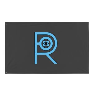 R - Sky Blue Eclipse Flag