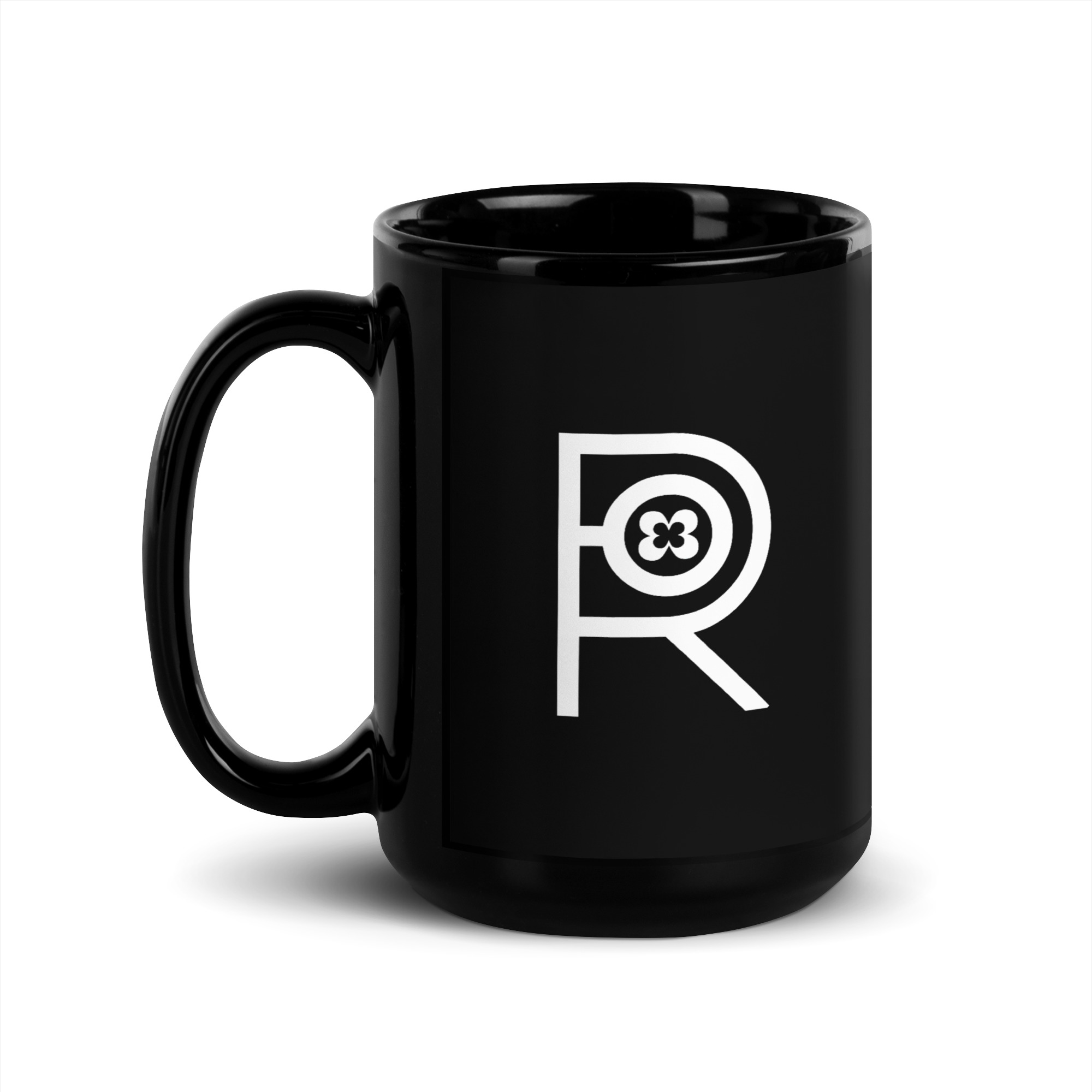 R - Luigi Kitty Black Glossy Mug - Image 4