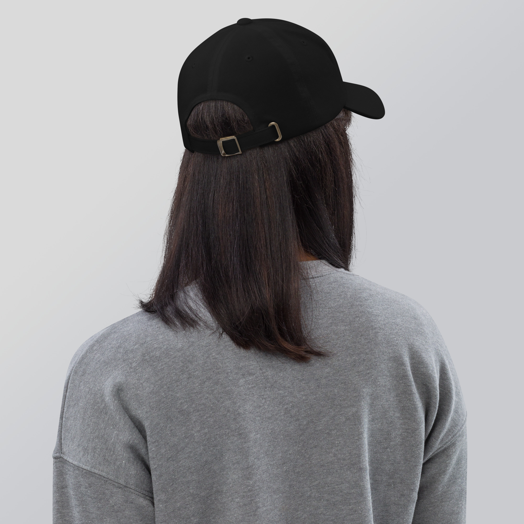 R - White And Black Classic Dad Hat - Image 8