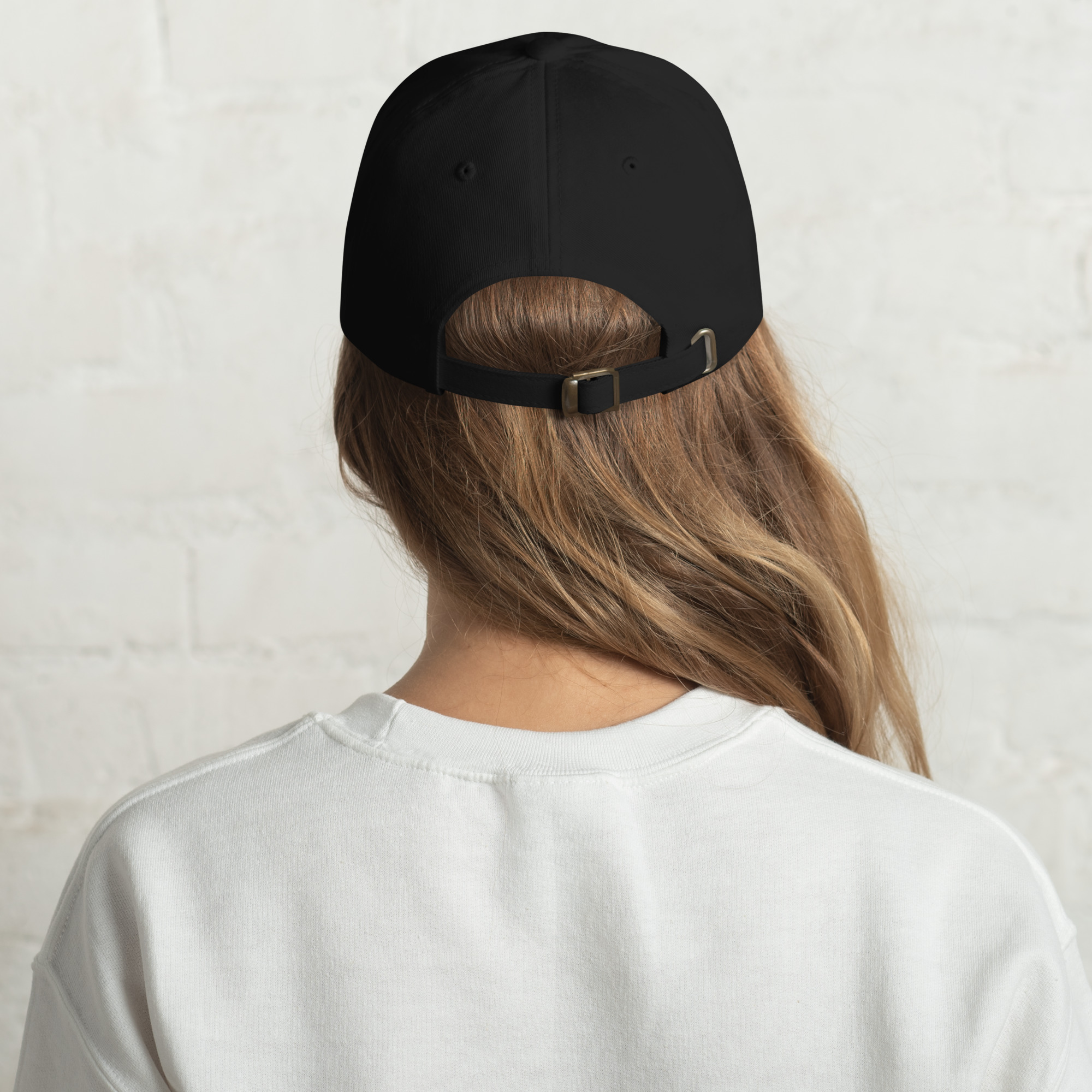 R - White And Black Classic Dad Hat - Image 10
