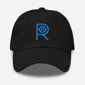 R - Sky Blue And Black Classic Dad Hat