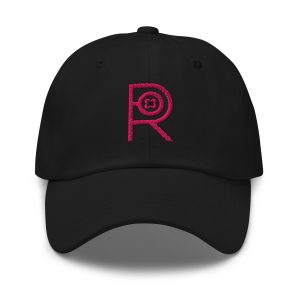 R - Pink And Black Classic Dad Hat