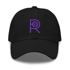 R - Purple And Black Classic Dad Hat