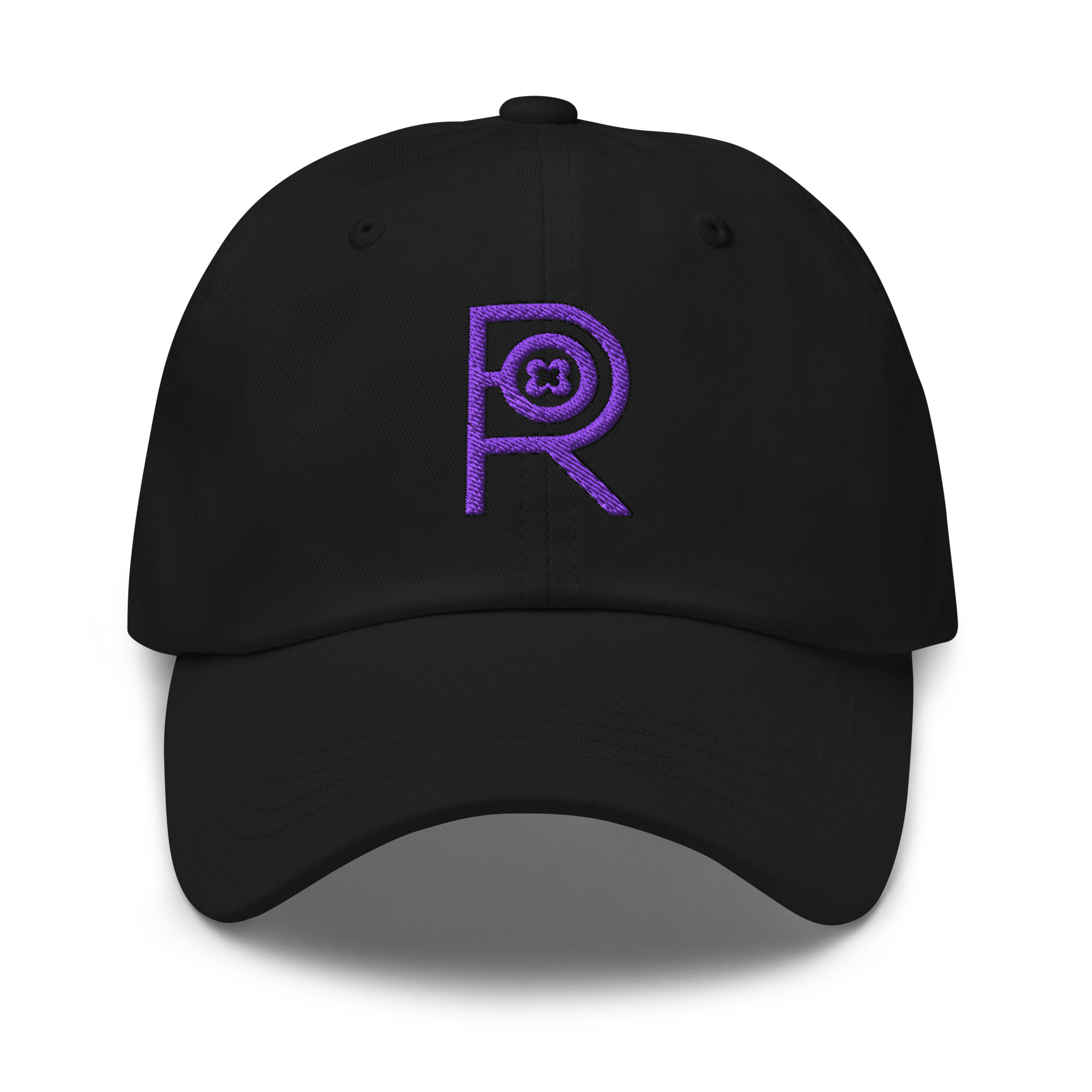 R - Purple And Black Classic Dad Hat