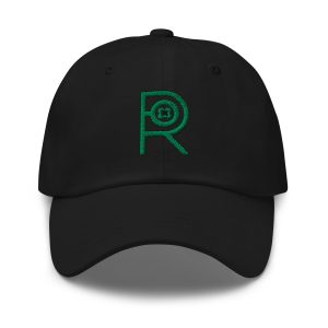 R - Kelly Green And Black Classic Dad Hat