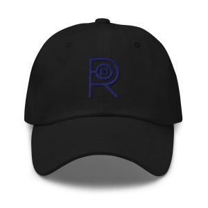 R - Navy And Black Classic Dad Hat