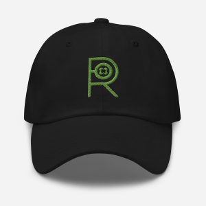 R - Kiwi Green And Black Classic Dad Hat