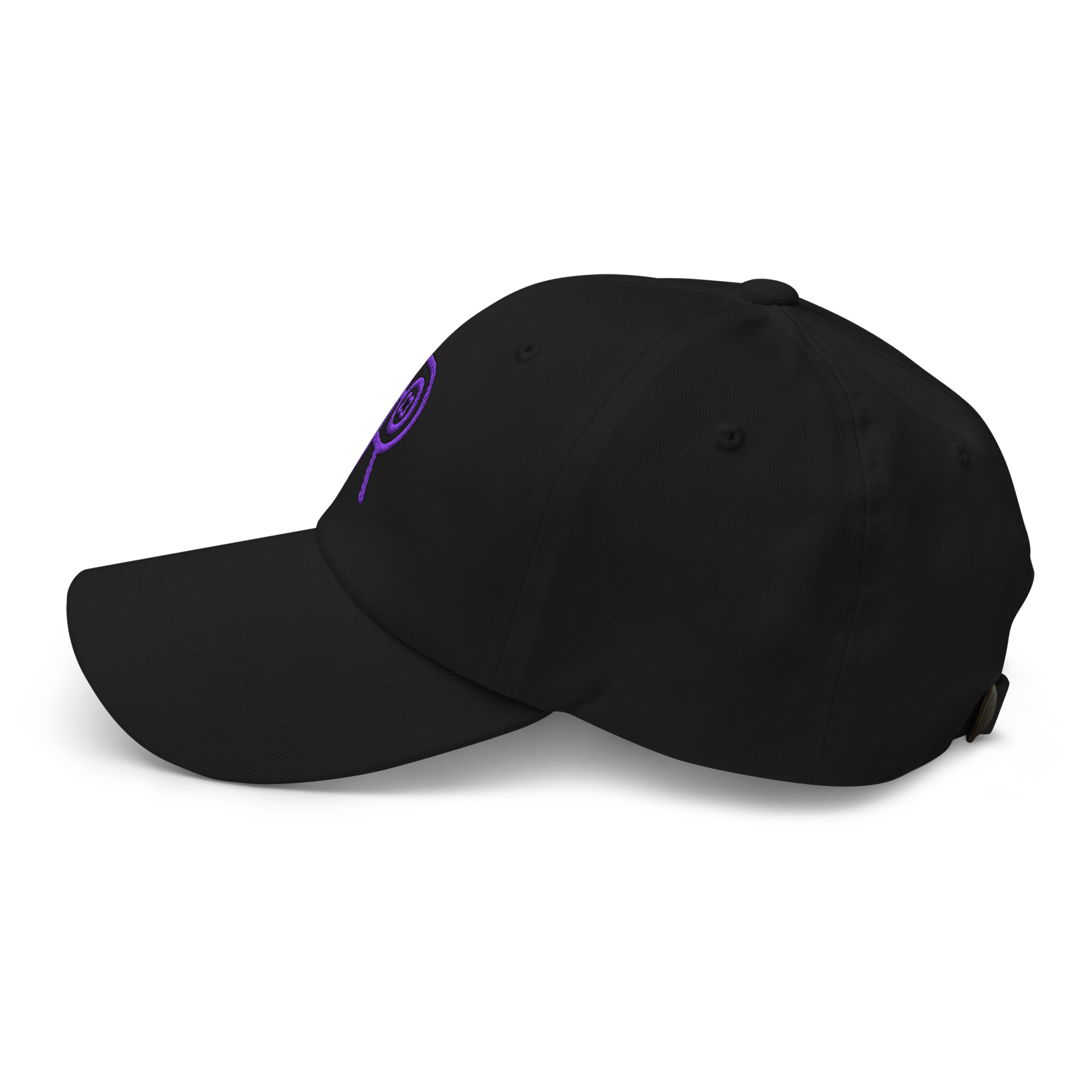 R - Purple And Black Classic Dad Hat - Image 12