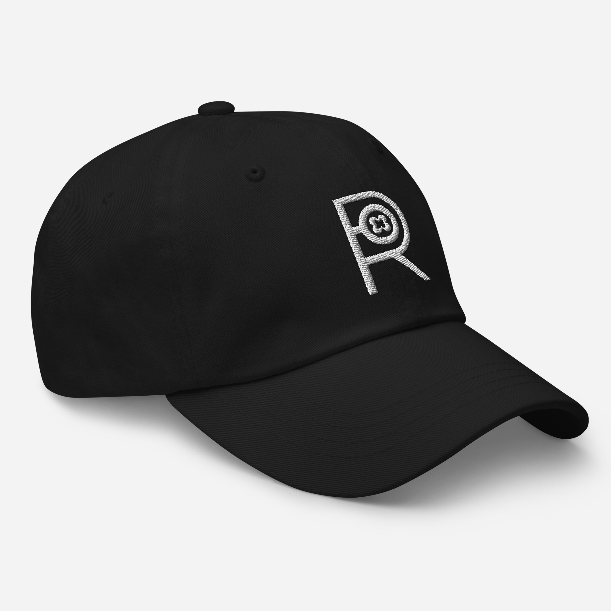 R - White And Black Classic Dad Hat - Image 13