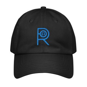R - Sky Blue And Black Under Armour® Dad Hat