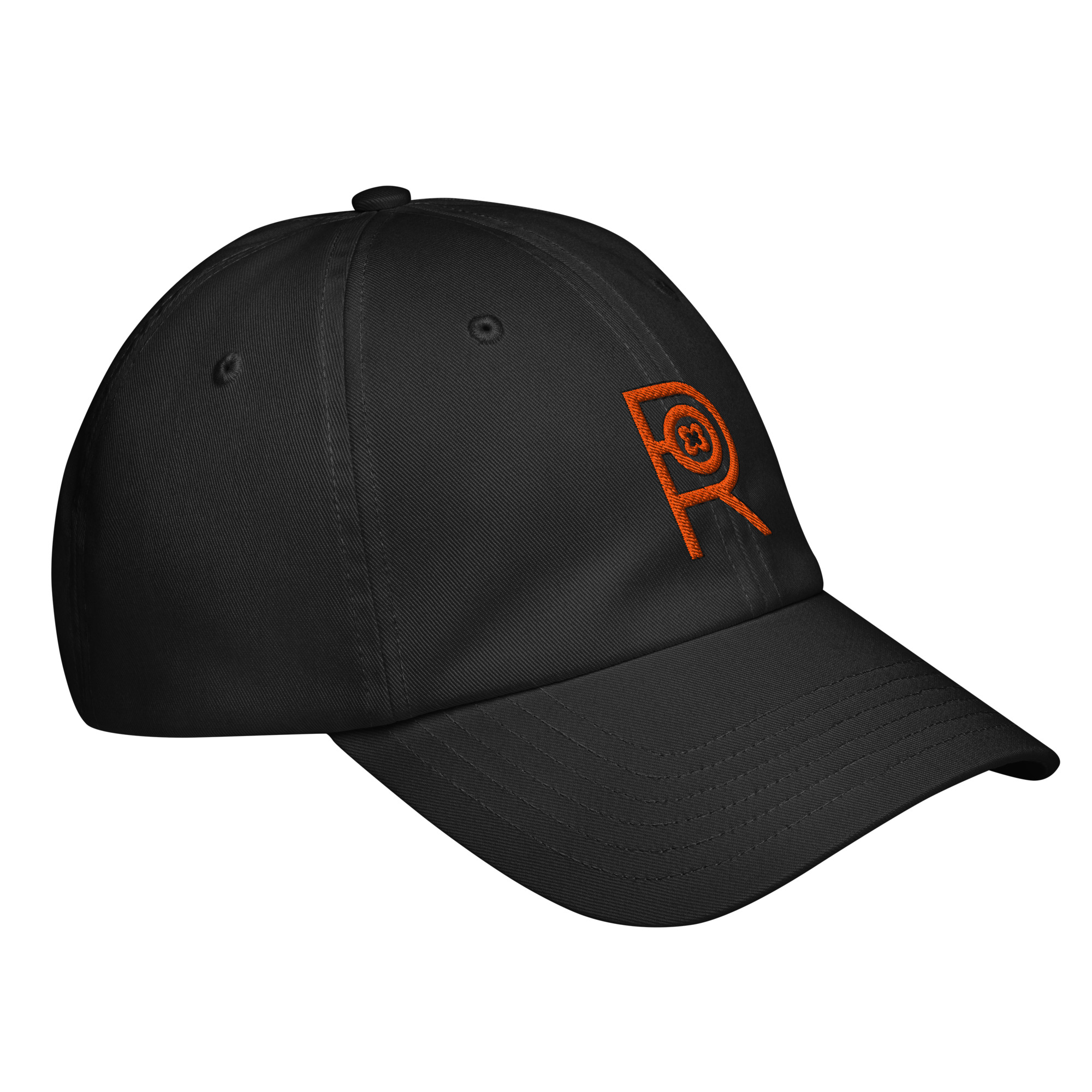 R - Orange And Black Under Armour® Dad Hat - Image 9